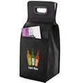 Insulated Wine Bag - 4 Bottle Non-Woven Tote with Full Color (7.5"x7"x19.5") - Color Evolution